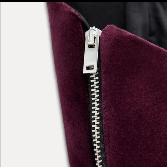 ZARA ZW COLLECTION VELVET CORSET - Picture 3 of 12